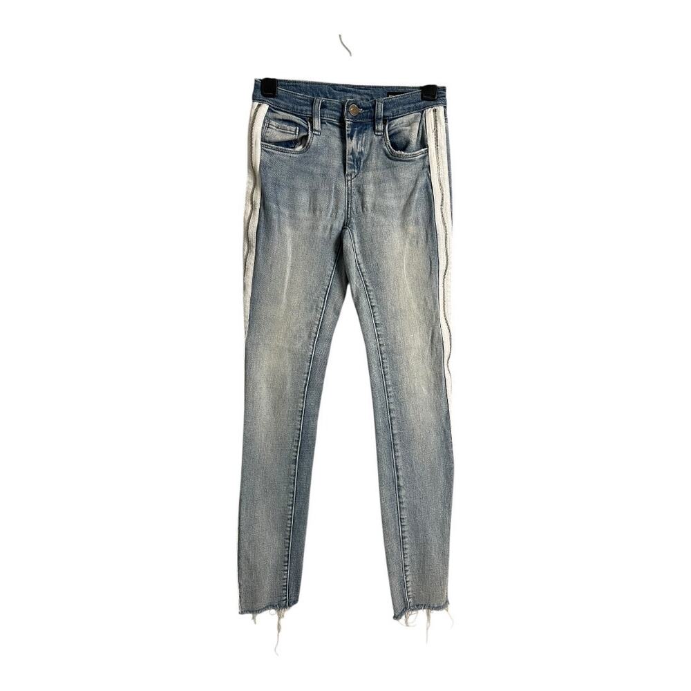 Blank NYC Jeans 24 Raw Hem 60B-2031 Full Zipper Sides As IS